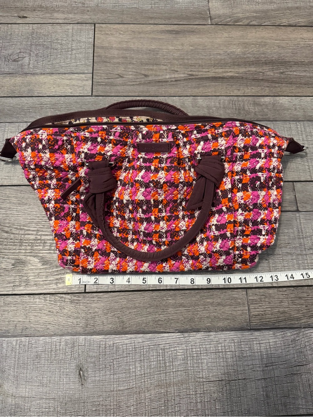 Vera Bradley Women’s Pink & Orange Tote Handbag